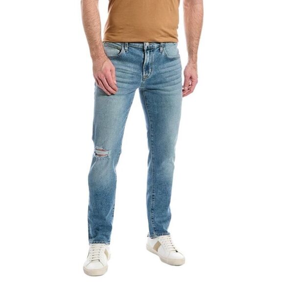 Hudson Blake Blue Denim Jeans Distressed Ripped Jeans Mens Size 36 - Picture 1 of 10